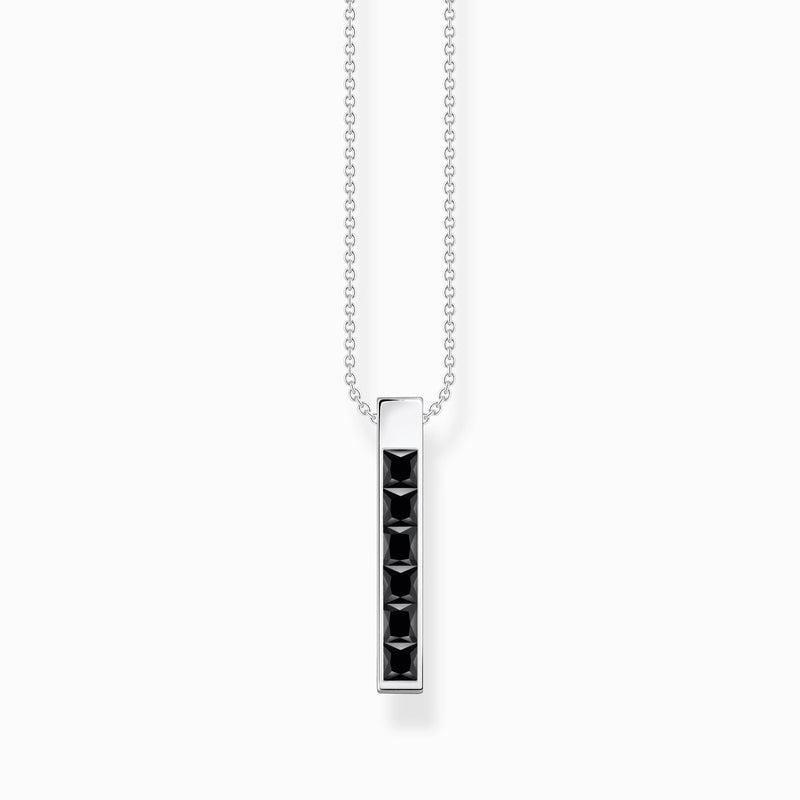 Thomas Sabo Necklace with Black Stones - Silver