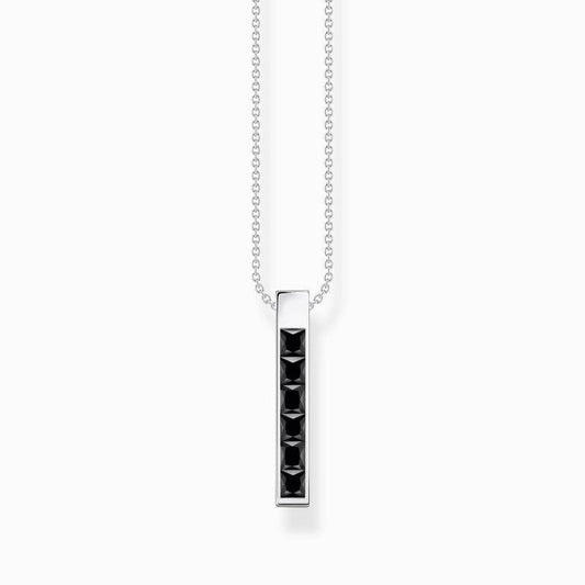 Thomas Sabo Necklace with Black Stones - Silver