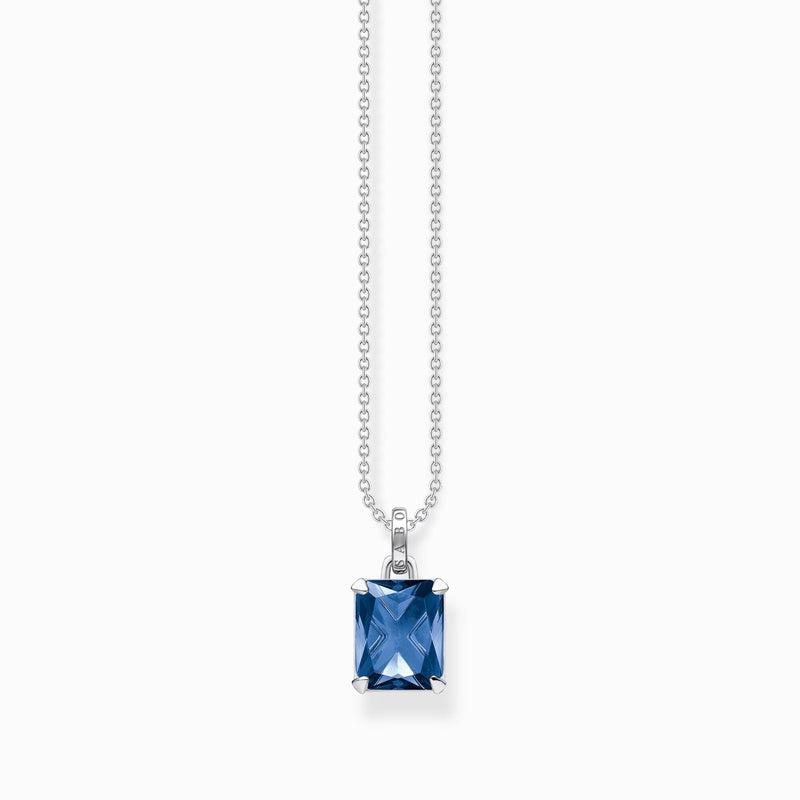 Thomas Sabo Necklace with Blue Stone - Silver