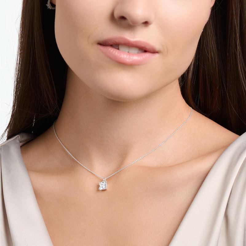 Thomas Sabo Necklace with white stone silver