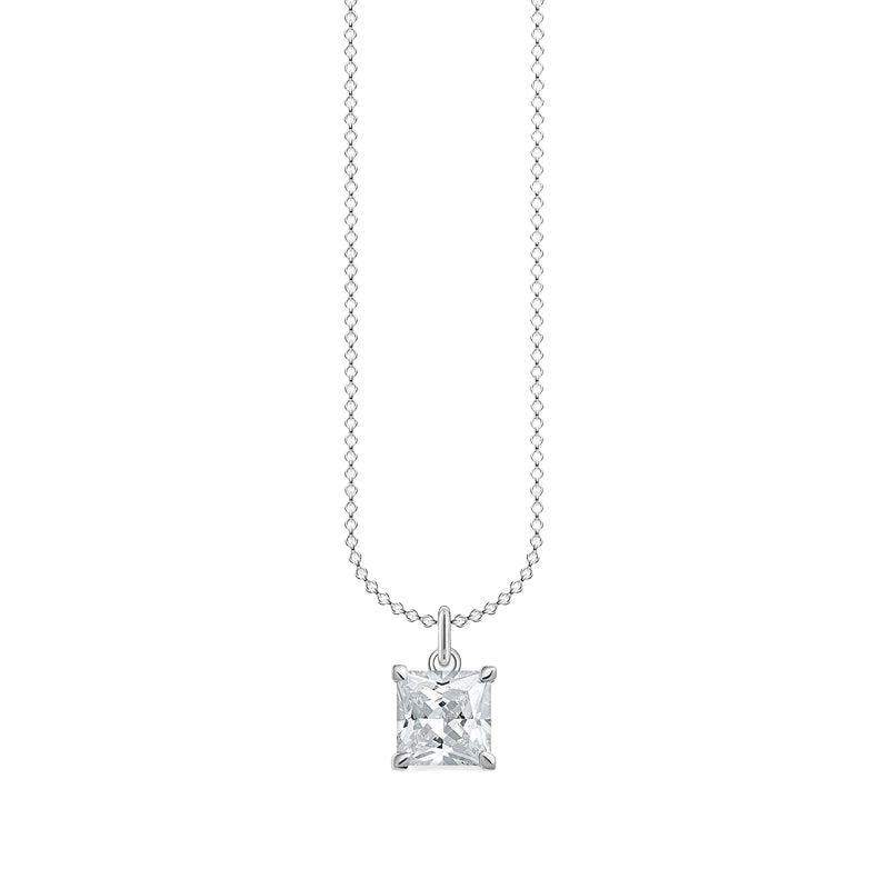 Thomas Sabo Necklace with white stone silver
