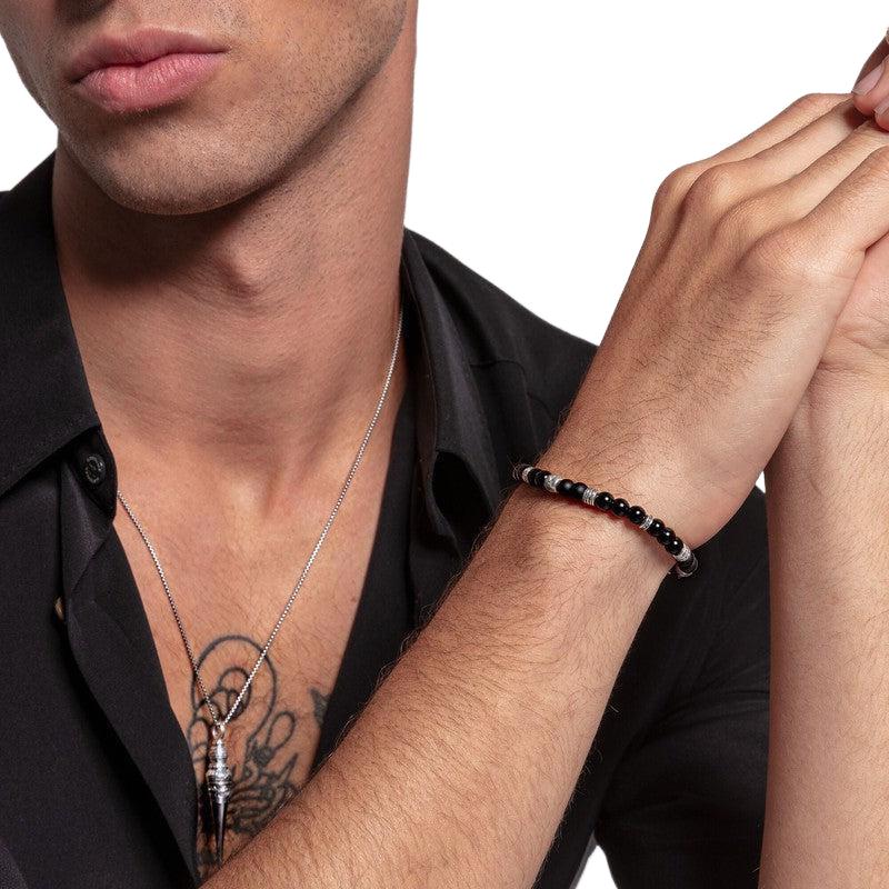 Thomas Sabo Obsidian Bead Bracelet