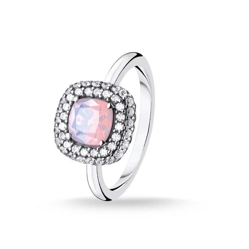 Thomas Sabo Pave Halo Stone Ring