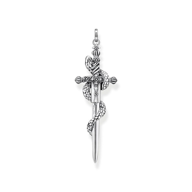 Thomas Sabo Pendant Blackened Sword With Snake