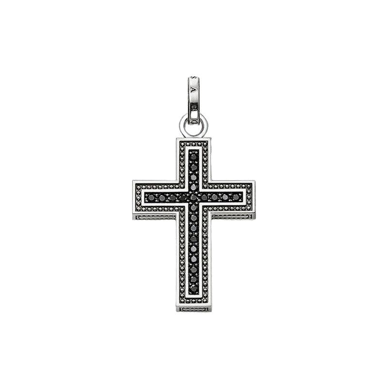 Thomas Sabo Pendant - Cross - Black Pave