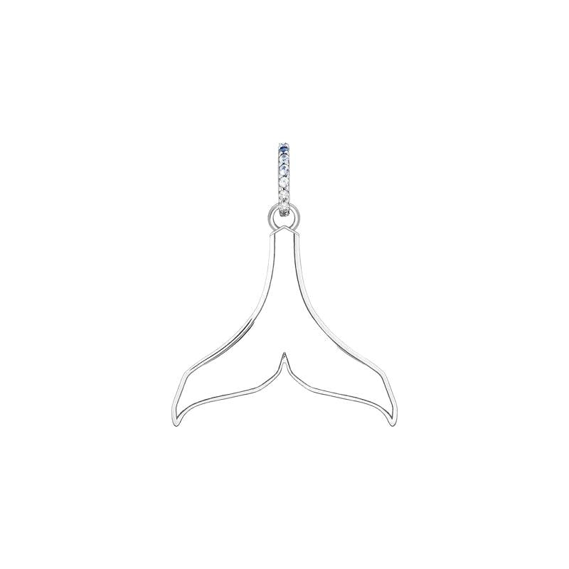 Thomas Sabo Pendant tail fin with blue stones