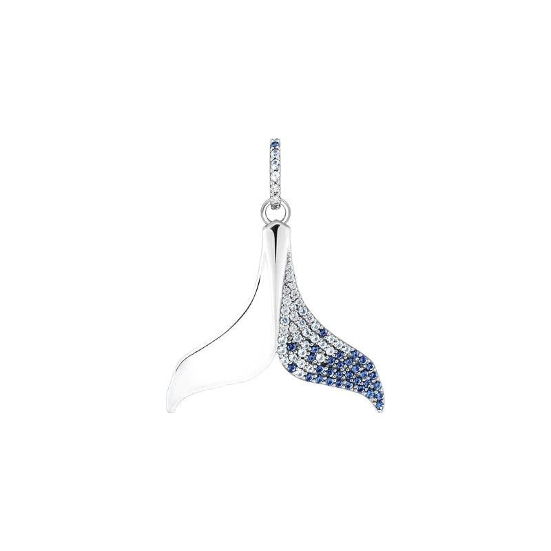 Thomas Sabo Pendant tail fin with blue stones