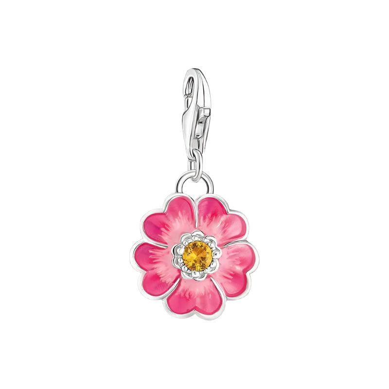 Thomas Sabo Pink Flower Charm