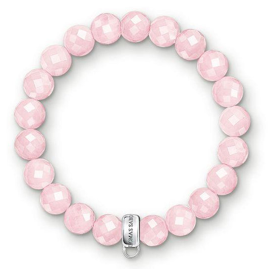 Thomas Sabo Pink Rose Quartz Charm Bracelet