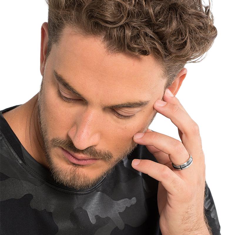 Thomas Sabo Rebel at Heart Silver Cross Pavé Band Ring