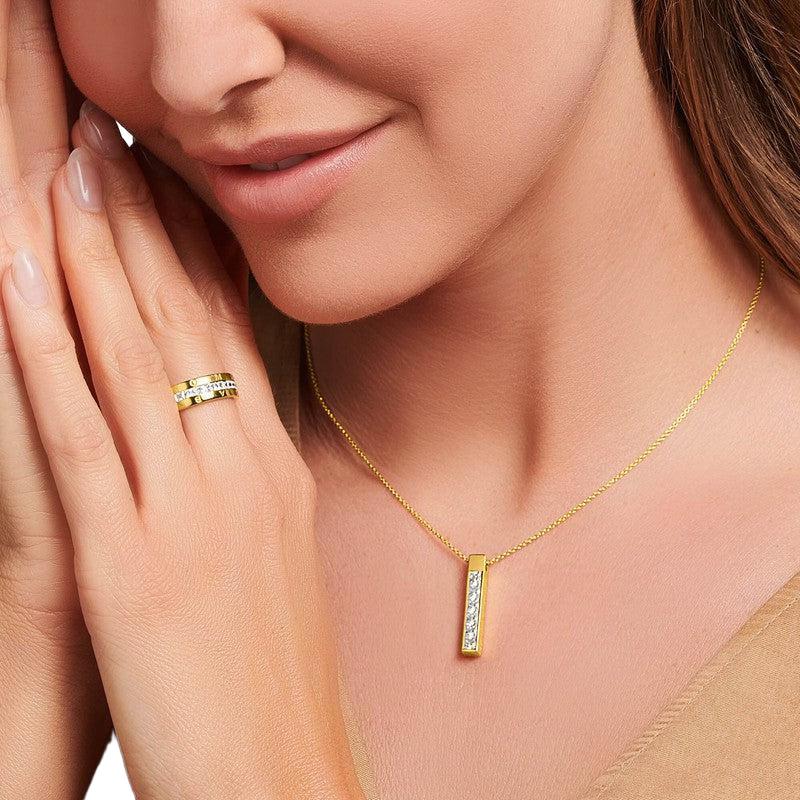 Thomas Sabo Ring - Band - White Stones - Pave Gold