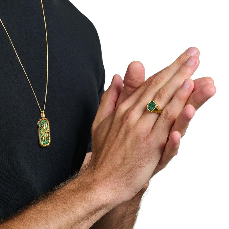 Thomas Sabo Ring Classic Green-Gold