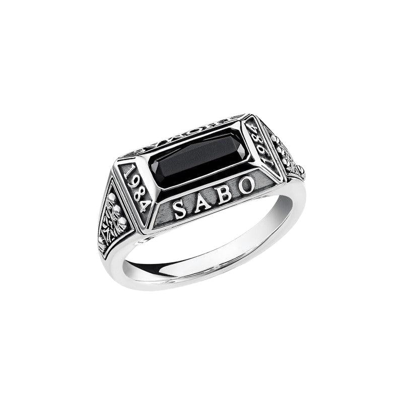 Thomas Sabo Ring - College - Blackened Silver