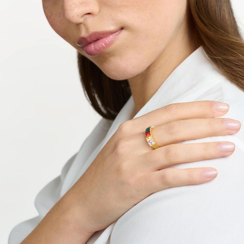 Thomas Sabo Ring Colourful Stones Gold