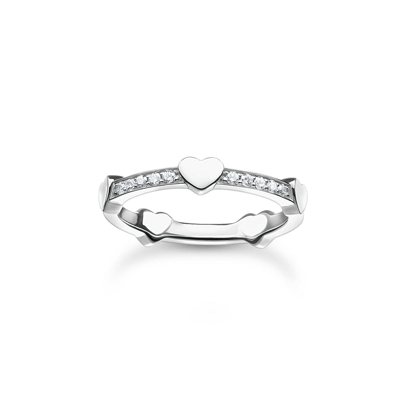 Thomas Sabo Ring Pave with hearts silver