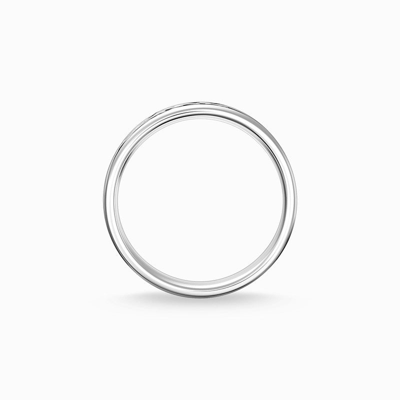 Thomas Sabo Ring - Tiger Patterned - Blackened Silver