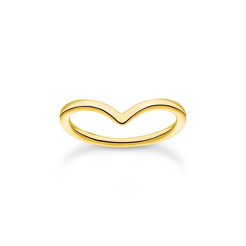Thomas Sabo Ring V-shape gold