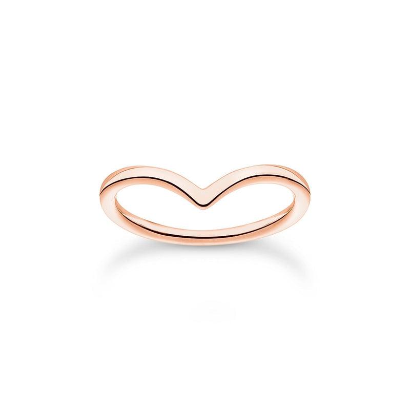 Thomas Sabo Ring V-shape rose gold