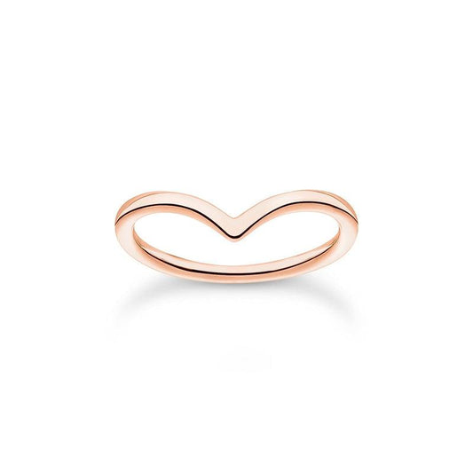 Thomas Sabo Ring V-shape rose gold