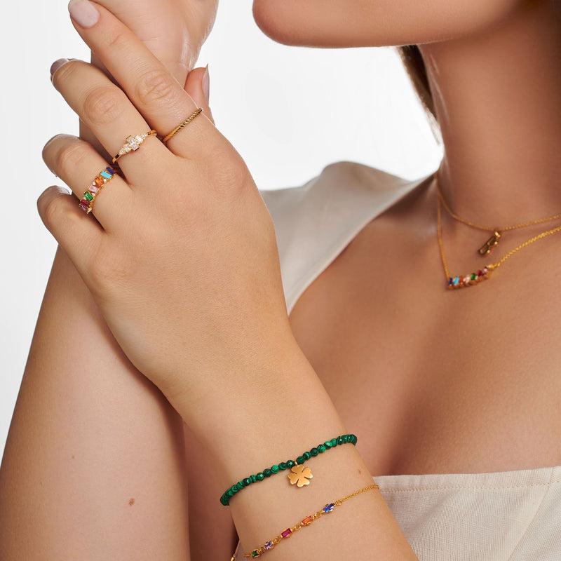 Thomas Sabo Ring colourful stones, gold