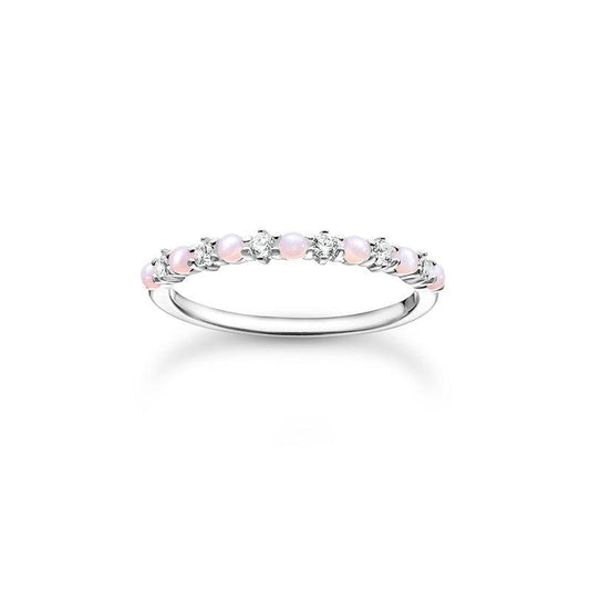 Thomas Sabo Ring pink and white stones