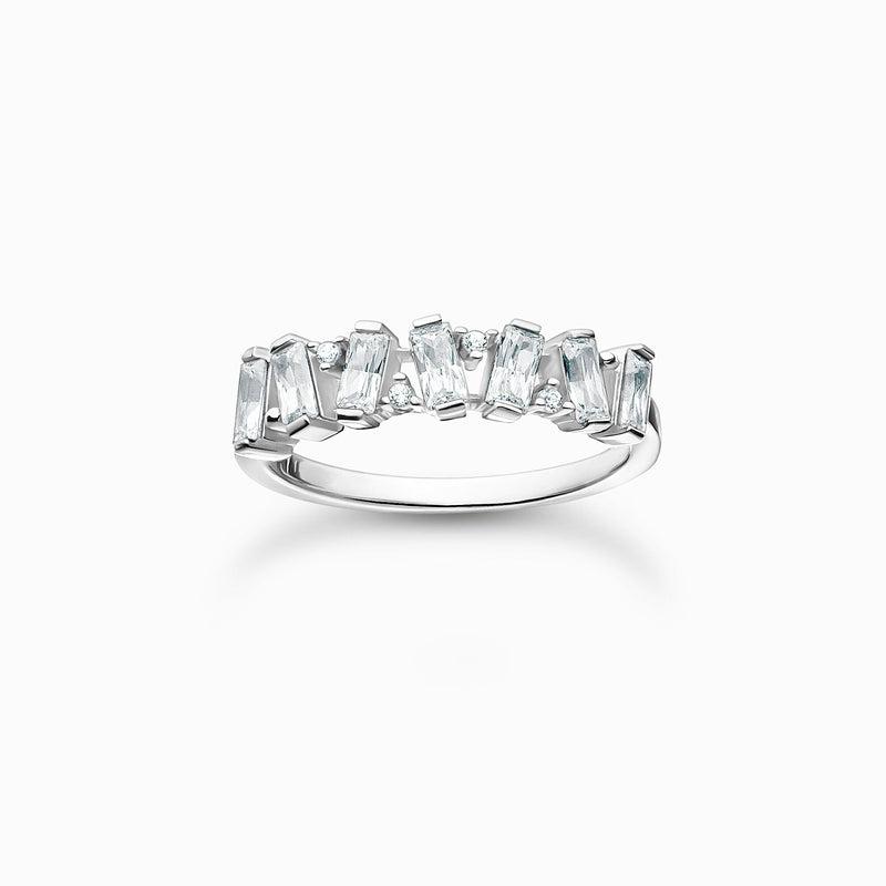 Thomas Sabo Ring white stones, silver