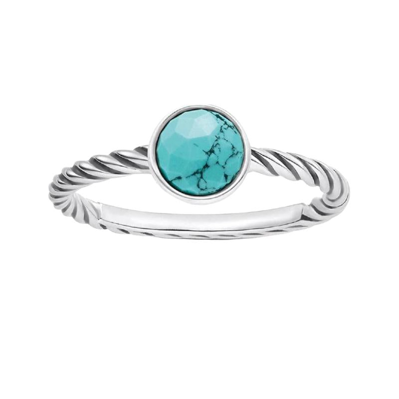 Thomas Sabo Ring with Imitation Turquoise Silver