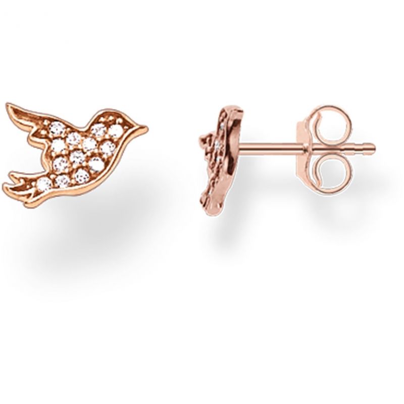 Thomas Sabo Rose Gold Bird Ear Studs