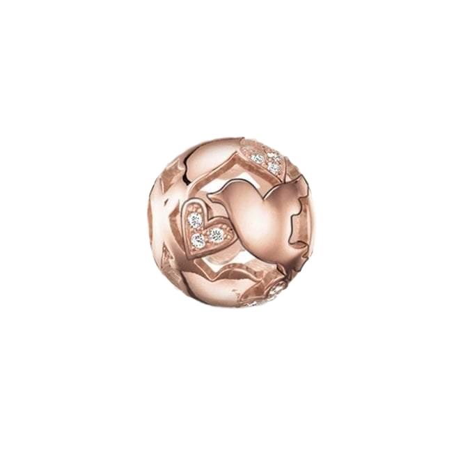 Thomas Sabo Rose Gold Zirconia Karma Bead