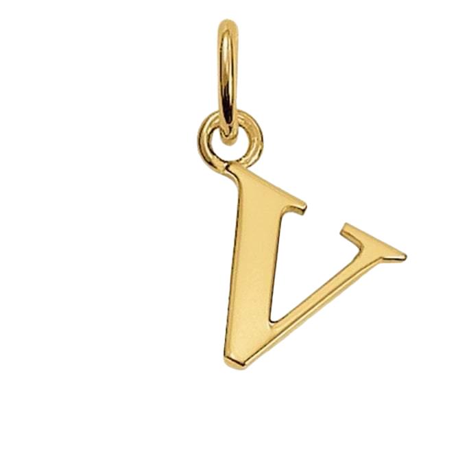 Thomas Sabo STERLING SILVER Gold Plated Letter V