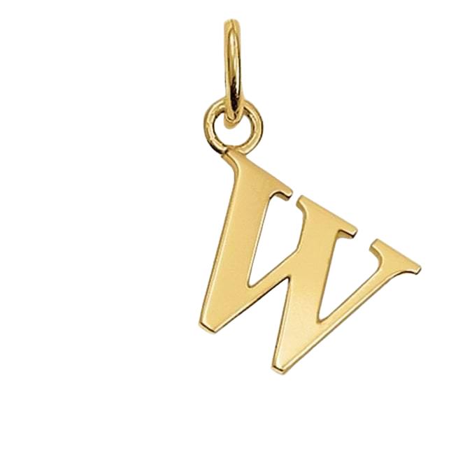 Thomas Sabo STERLING SILVER Gold Plated Letter W