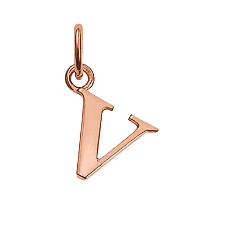 Thomas Sabo STERLING SILVER Rose Gold Plated Letter V