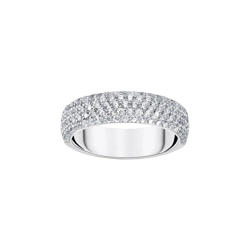 Thomas Sabo Silver Band Ring with White Zirconia