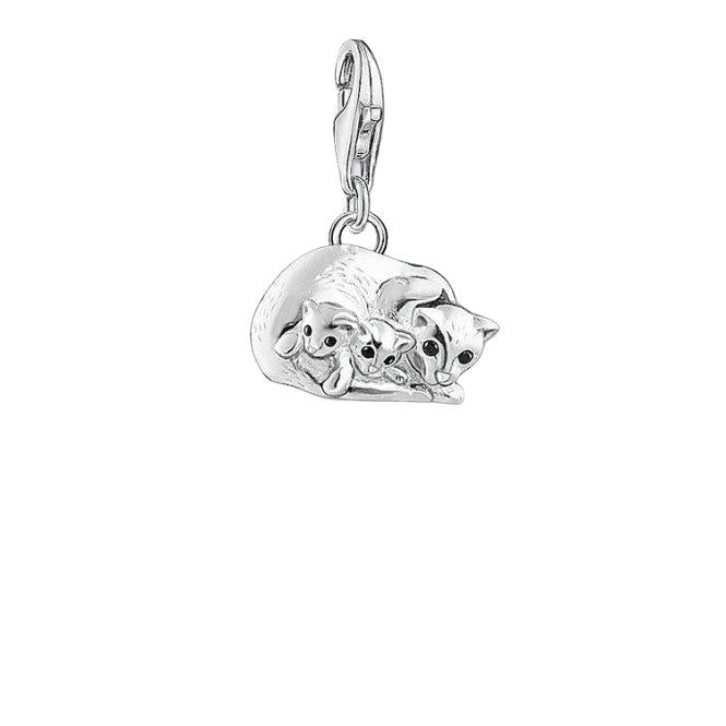 Thomas Sabo Silver Cats Charm