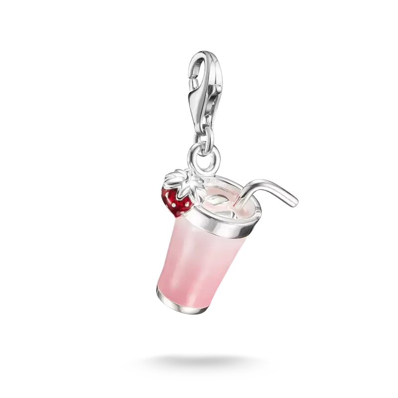 Thomas Sabo Silver Charm Pendant Pink Matcha