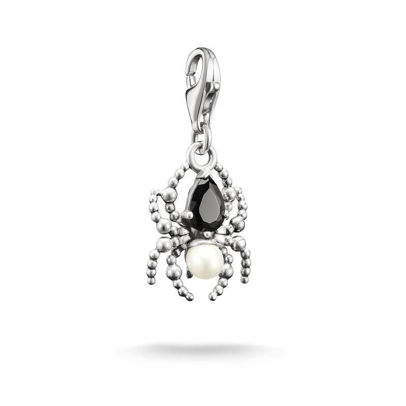 Thomas Sabo Silver Charm Pendant Spider Pearl