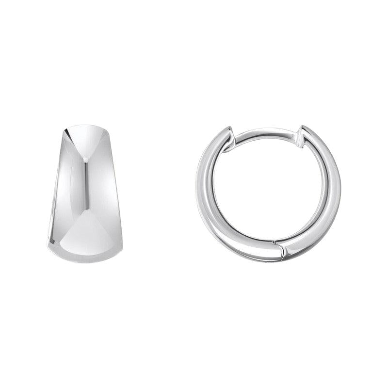 Thomas Sabo Silver Classic Hoop Earrings, Trapezoidal Shape
