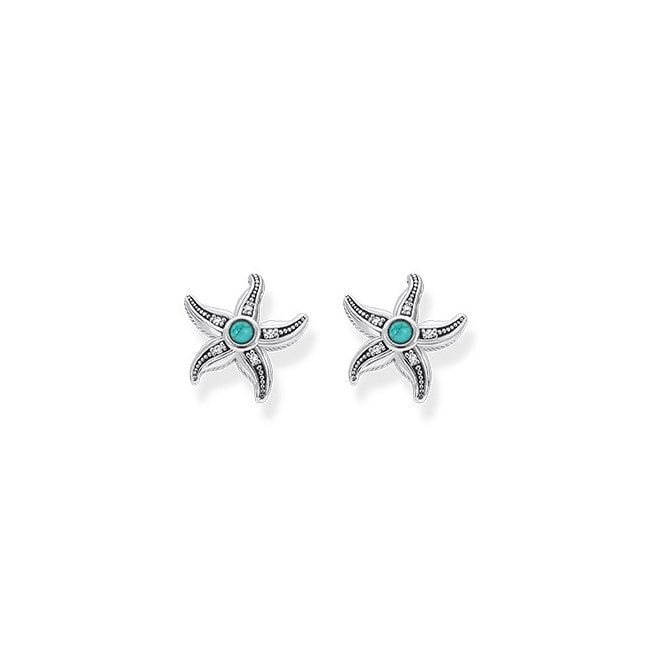 Thomas Sabo Silver Ethnic Starfish Earrings