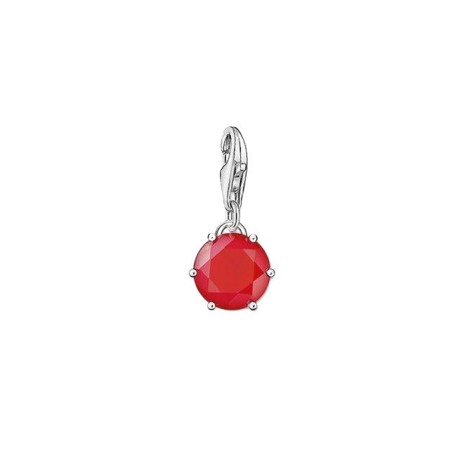 Thomas Sabo Silver July Red Coral Charm