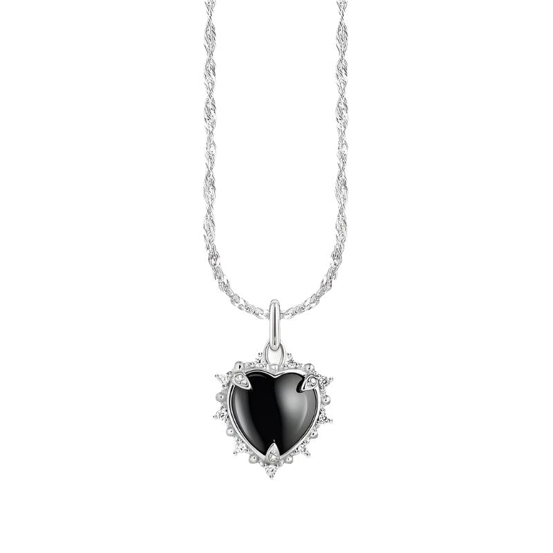 Thomas Sabo Silver Necklace with Pendant Heart Romance