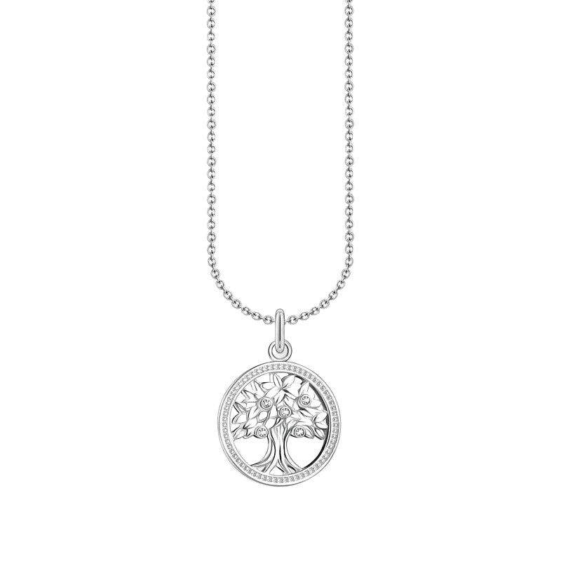 Thomas Sabo Silver Necklace with Tree of Love Pendant