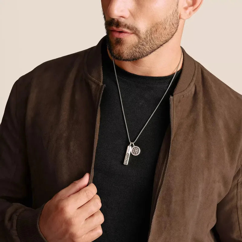Thomas Sabo Silver Pendant Lettering Black Zirconia