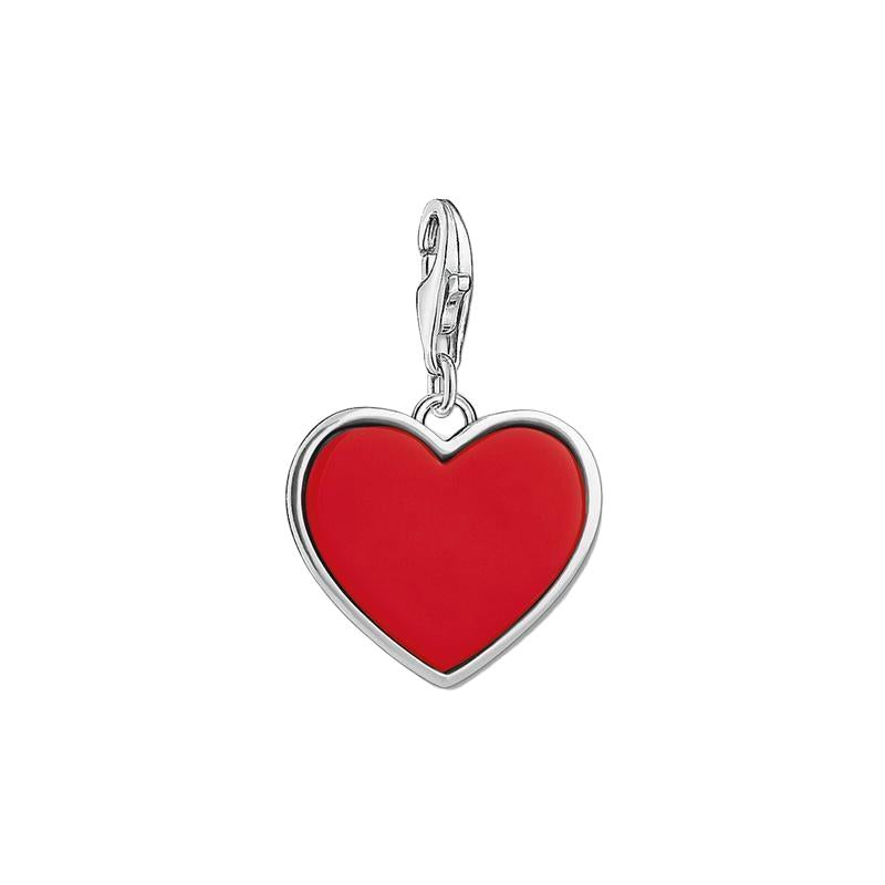 Thomas Sabo Silver Red Heart Charm