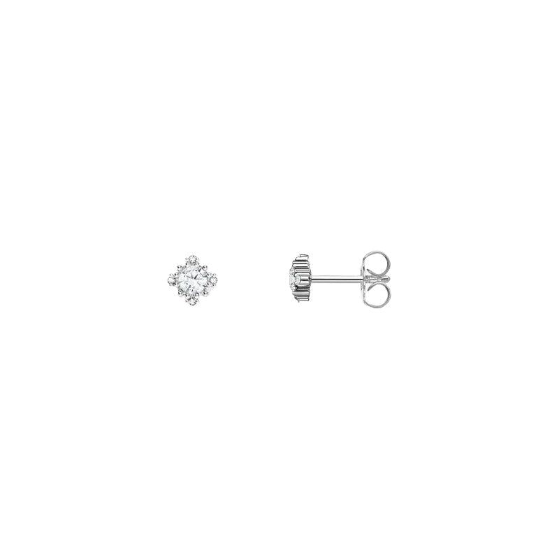 Thomas Sabo Silver Small Ear Studs Vintage with Zirconia