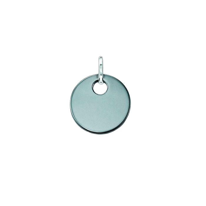Thomas Sabo Silver Small Hematite Disc Pendant