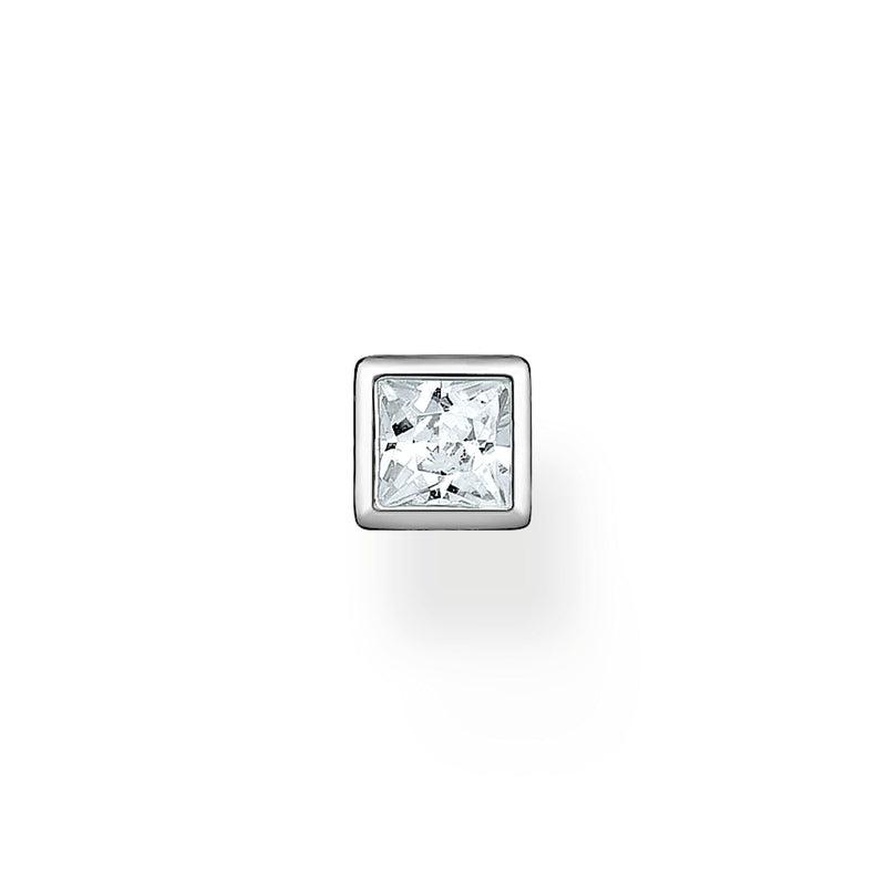 Thomas Sabo Single Ear Stud White Stone Silver
