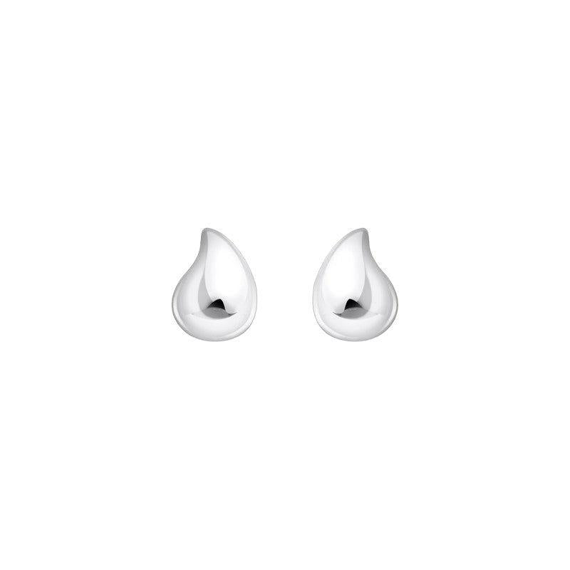 Elegant Thomas Sabo ear studs in polished 925 sterling silver with a timeless, organic curved drop shape.