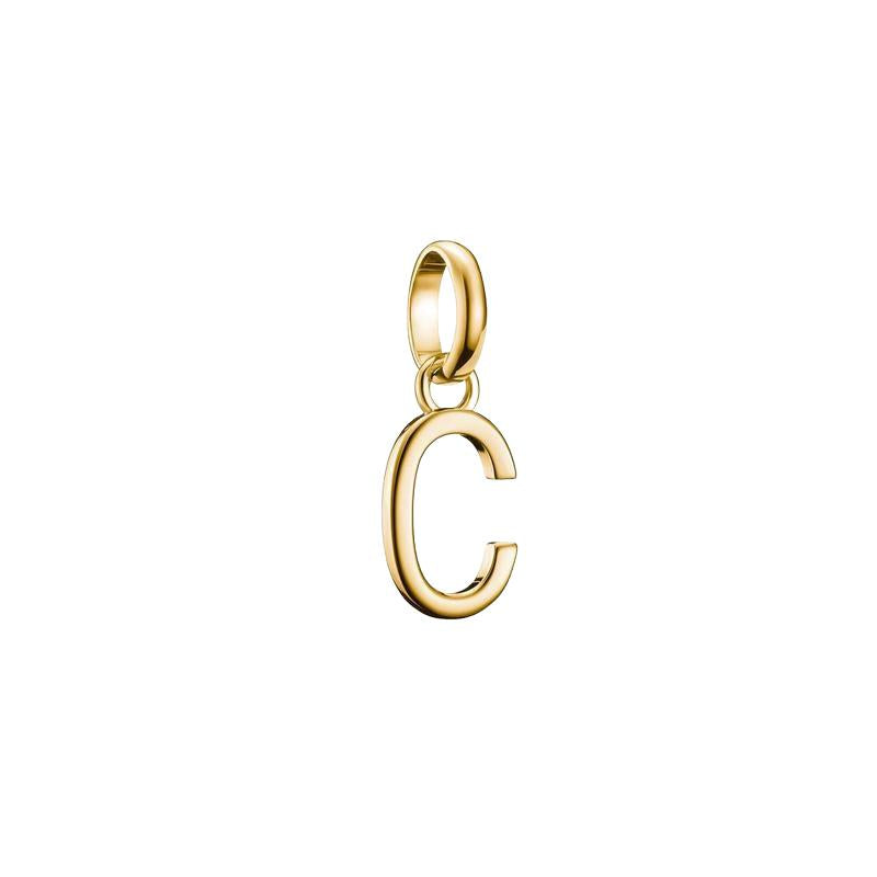 Thomas Sabo Sparkling 18k Gold Plated Letter C Connect Charm