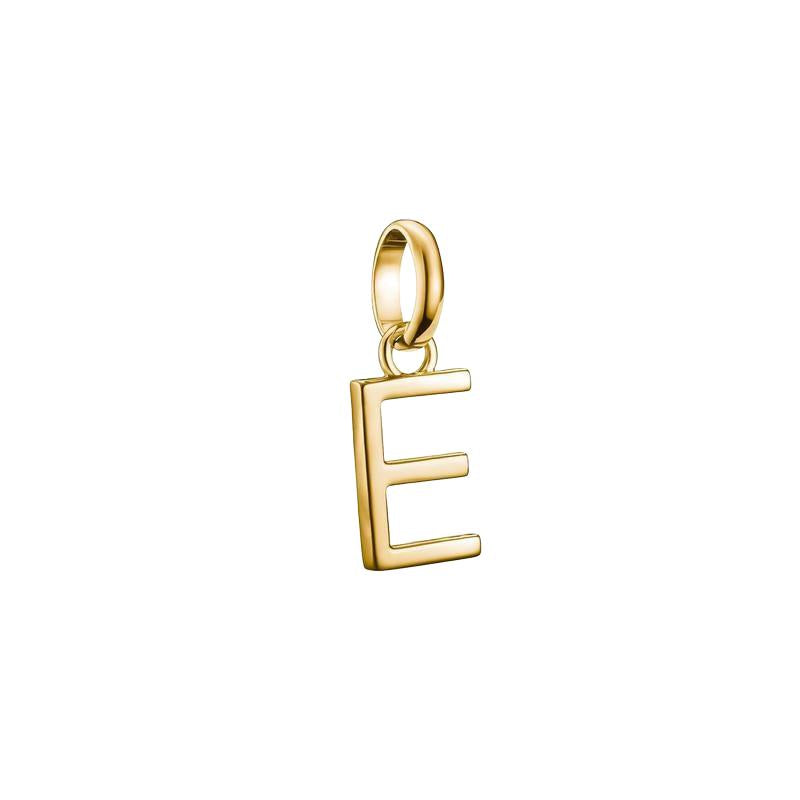 Thomas Sabo Sparkling 18k Gold Plated Letter E Connect Charm