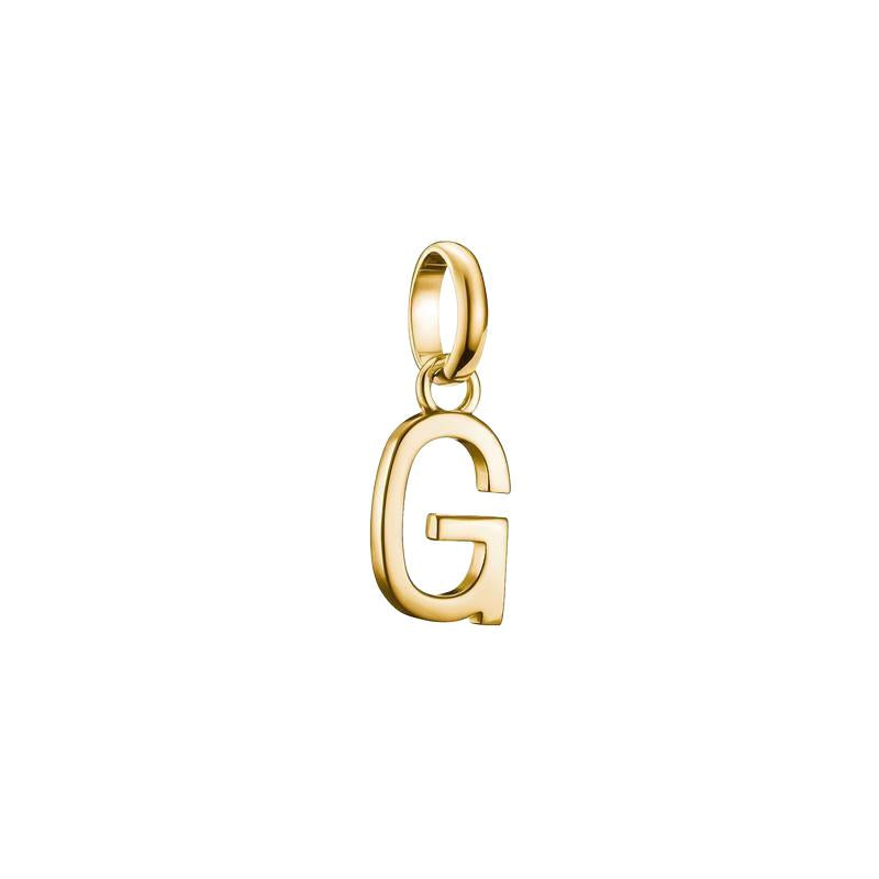 Thomas Sabo Sparkling 18k Gold Plated Letter G Connect Charm